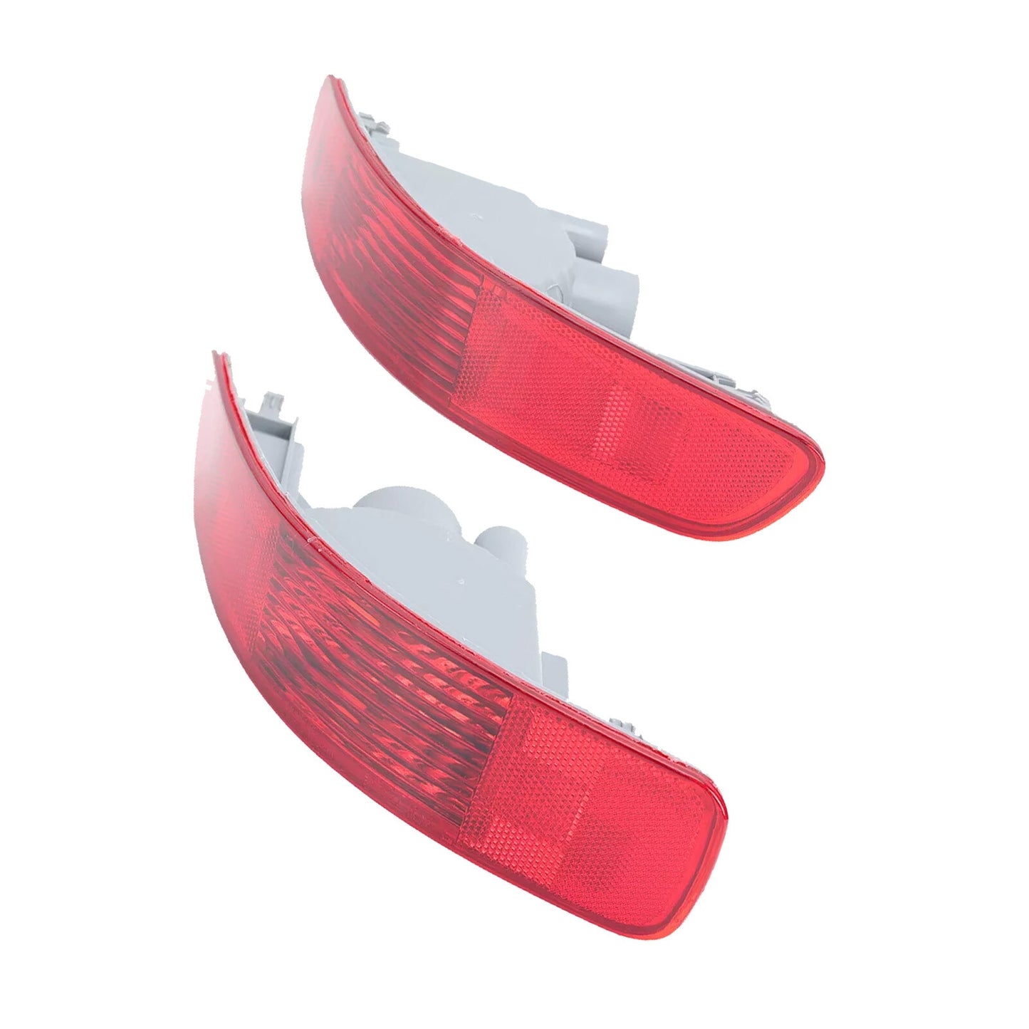 2-piece rear bumper reflector light and tail fog light kit for Mitsubishi Outlander 2007-2012