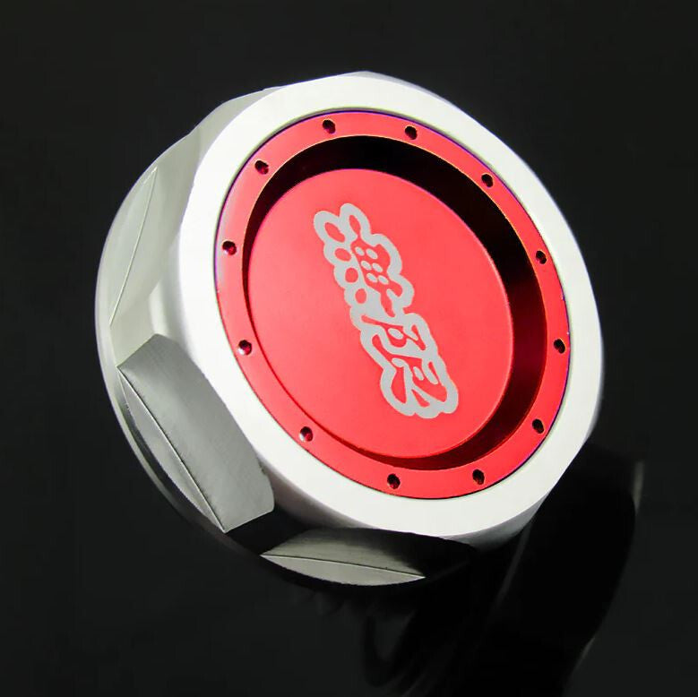 Red engine oil filler cap for JDM Mugen engines, suitable for Honda for Civic Jazz CR-V for Acura .