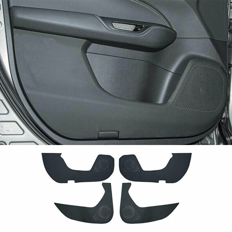 for Lexus NX 250 350 450h 2022-24 Black Leather Inner Door Anti-Kick Panel Cover