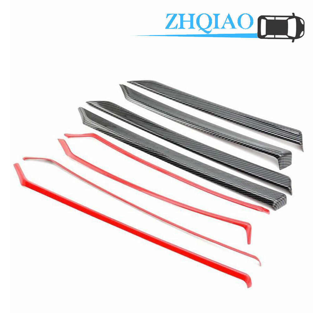8PCS ABS Red Interior Door Strip Cover Trim for Honda for Civic 2016-2021