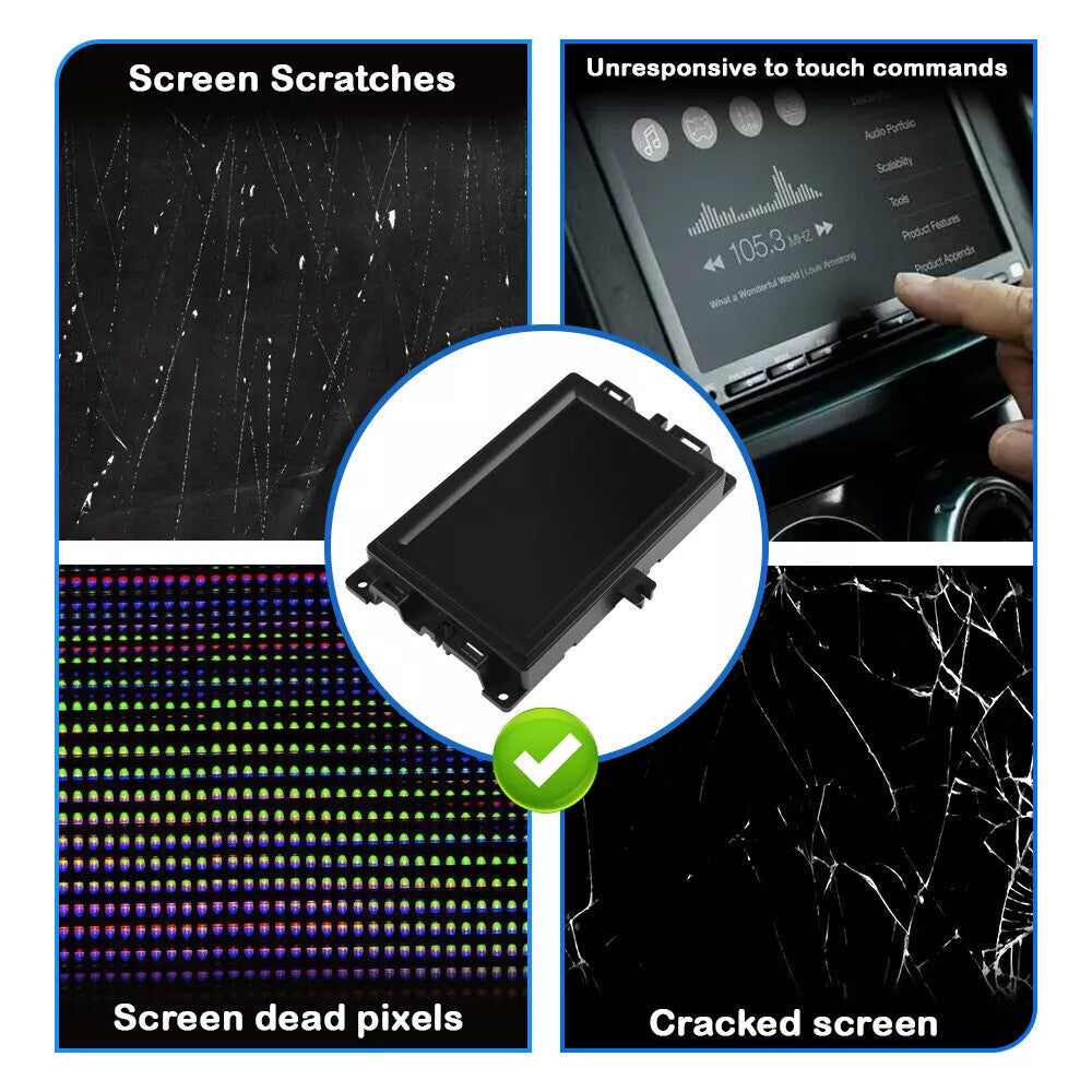 Display touchscreen 7-inch LCD screen replacement for 2017-2020 for Jeep compass radio navigation