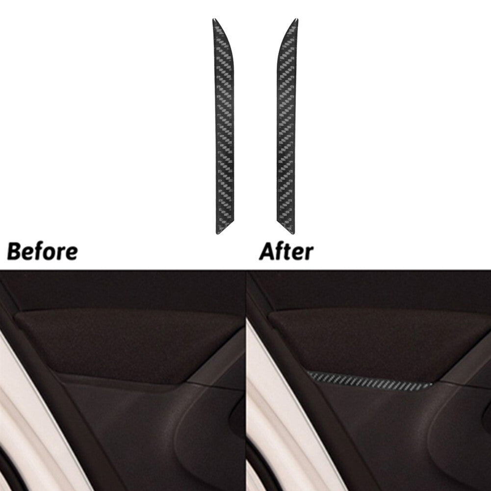 Carbon Fiber Rear Door Panel Trim for Volkswagen for Tiguan 2013-2017