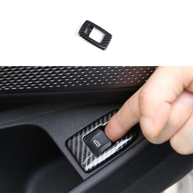 Tailgate Rear Door Switch ABS Carbon Fibre Cover Trim for BMW 4-Series 2021-2023