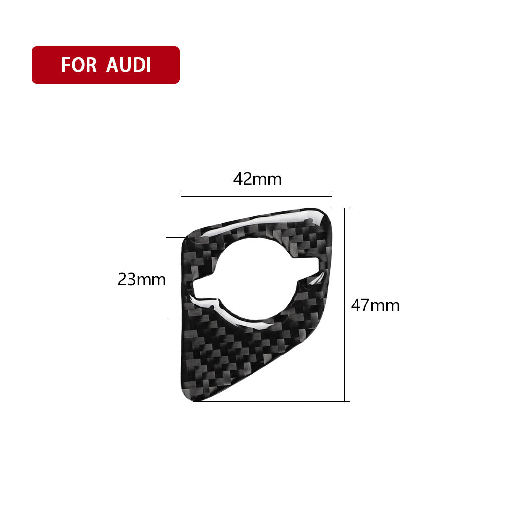 for Audi Q7 SQ7 2016-2019 Carbon Fiber Interior Speaker Switch Knob Trim Sticker