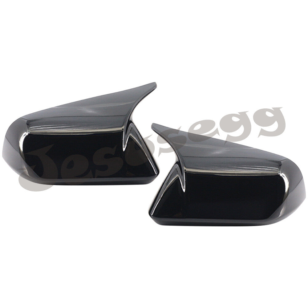 for Ford 2015-22 for Mustang Horn Style Rearview Door Side Mirror Cover Trim Caps