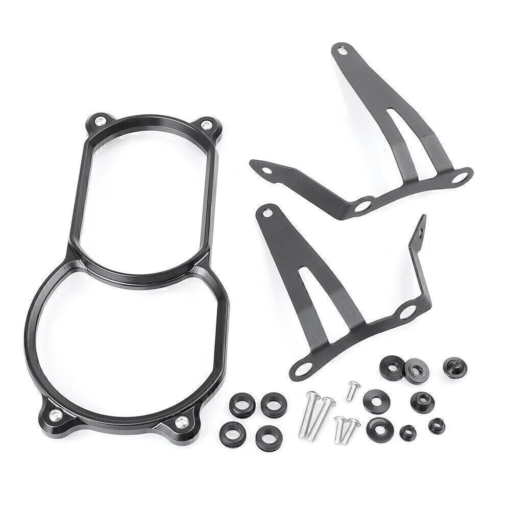 Front Headlight Lens Guard Cover Fit for BMW R1200GS LC 13-16 Adventure 14-16 Black