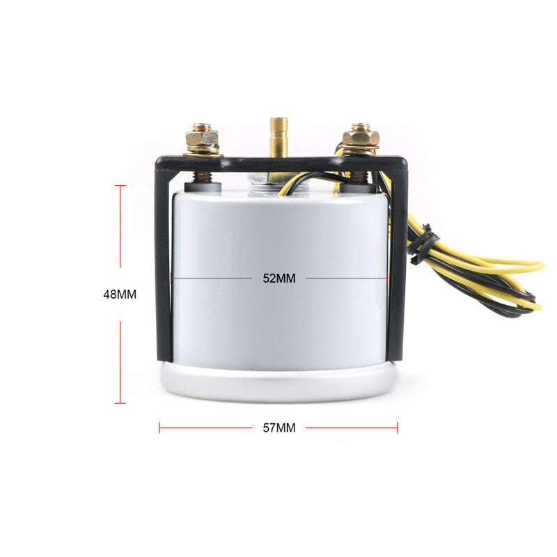 1-piece DC 12V 2-inch 52mm bar pointer white LED turbocharger vacuum compressor gauge