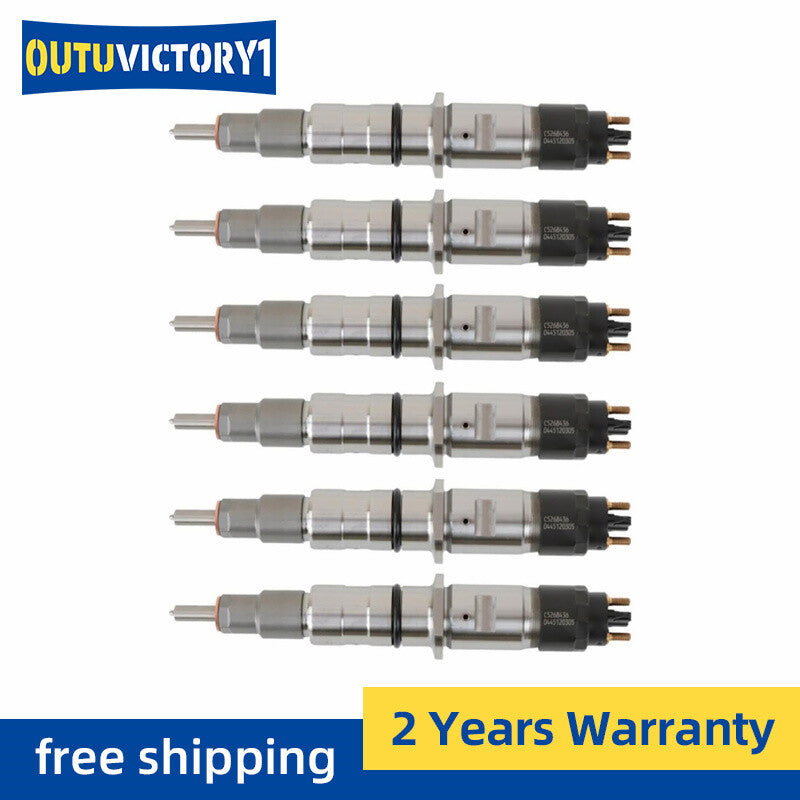 6-pack fuel injectors for engines. Komatsu 0445120305 5268436 6746-11-3100