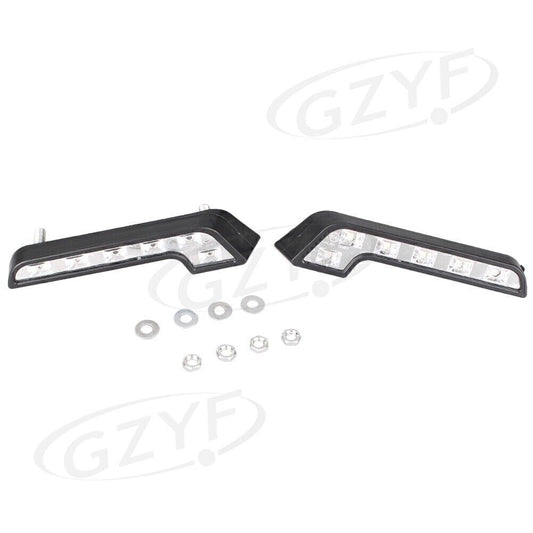 2x 6-LEDs Car Daytime Running Light Super Bright For Universal Euro 7-Tube