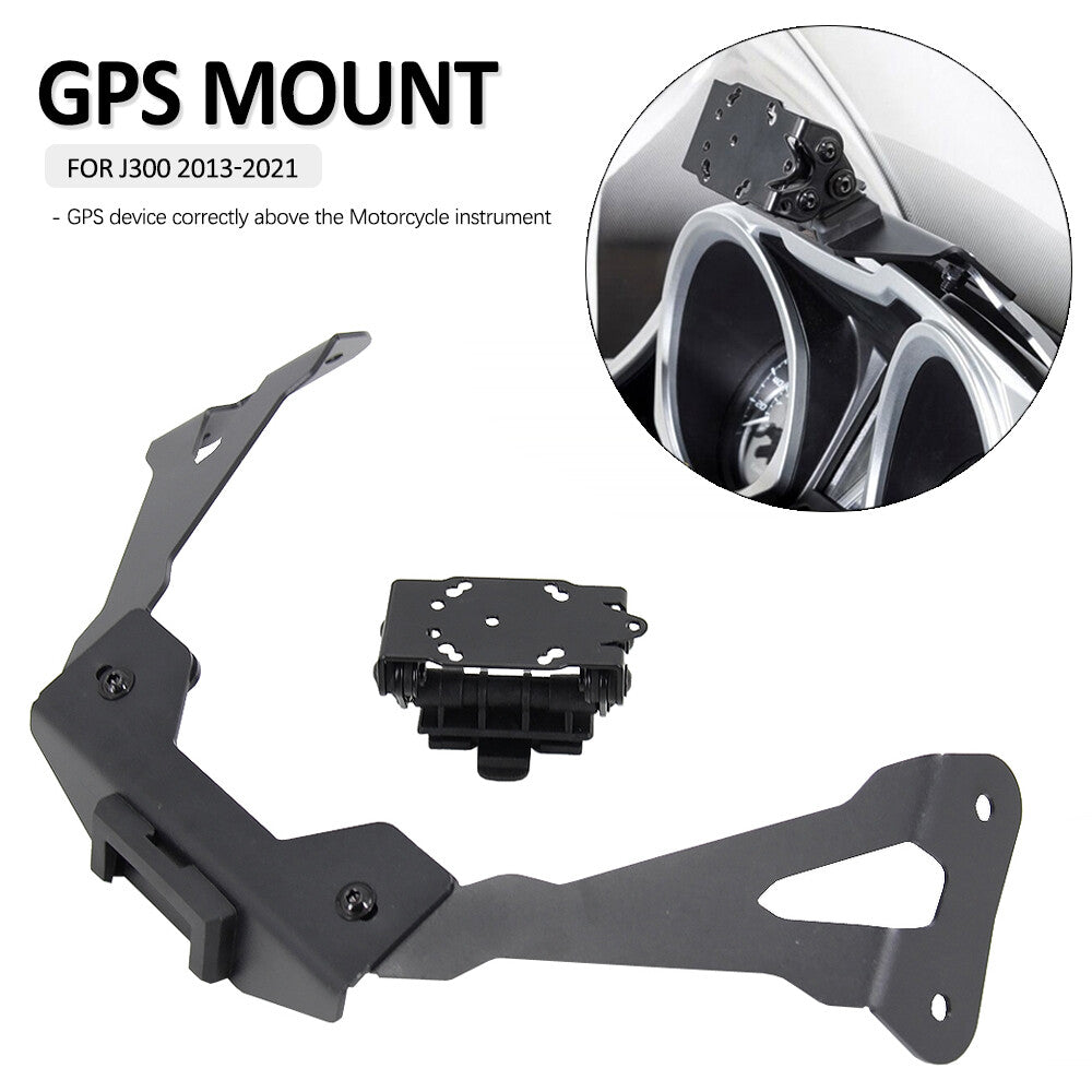 Phone Navigation for Kawasaki J300 2013-2021 GPS Plate Bracket Adapt Holder Kit
