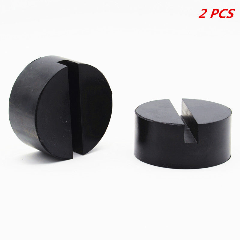 Car Slotted Rail Floor Jack Disk 75mm Pad Adapter Rubber Mat Pinch Weld JackPad