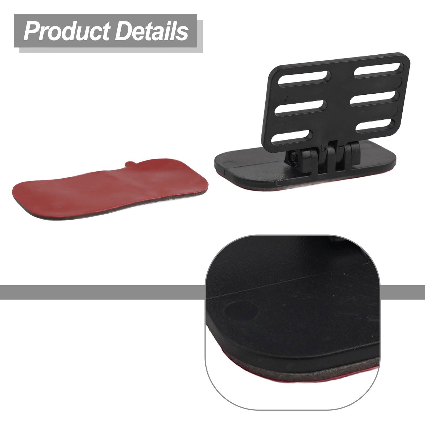 Rear windshield bracket for enhancing rear visibility for backup cameras.