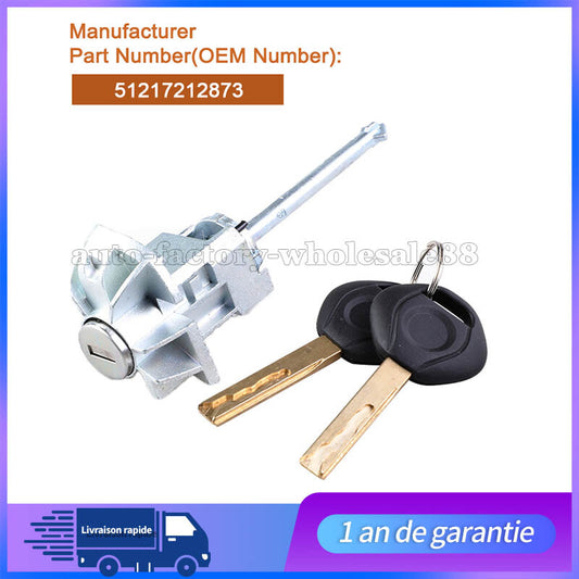 Barillet Serrure de Porte Avant Gauche + Cl¨¦s Pour for Bmw S¨¦rie 3 51217212873 Neuf