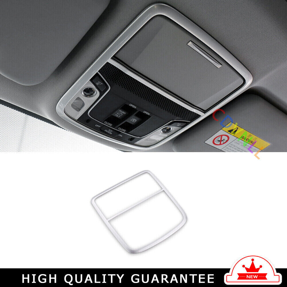 Front Reading Lamp Frame Cover Trim 1 for Honda CRV CR-V 2017-2022 Matte Silver