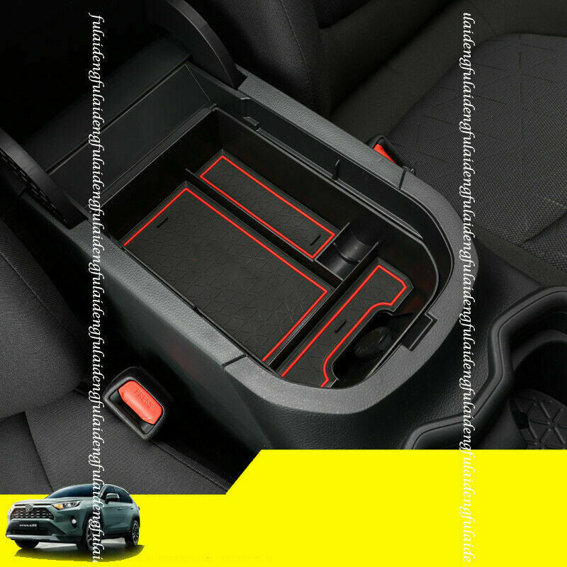 Car Center Console Armrest Storage Box Tray Cover Trim for Toyota RAV4 2019-2023