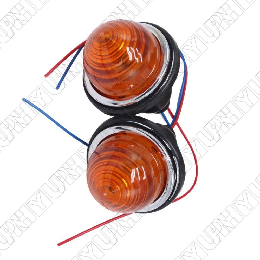 2¡Á Front/Rear Amber Indicator Light Lamps for Land Rover Classic for Mini Lucas L594