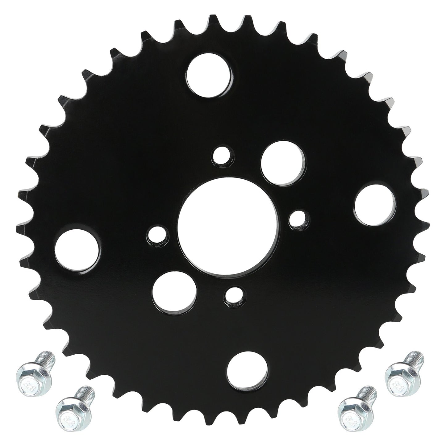 46T 520 Chain Rear Axle Sprocket + Bolt for Pit Bikes, ATVs, 4-Wheeler