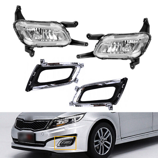 Applicable to for Kia Optima 2014 - 2015 front bumper fog light cover (left and right)