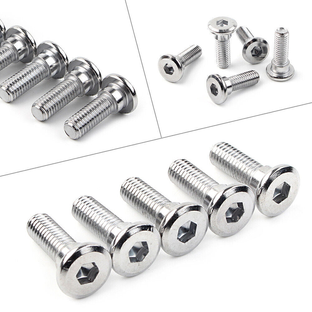 for Kawasaki 5x M8x25mm SteelBolts Ti Hex Socket Disc Brake Rotor Screws
