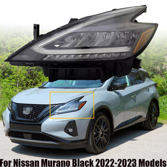 for Nissan Murano Black 2022-2023 Models Left Driver Side LED Headlight