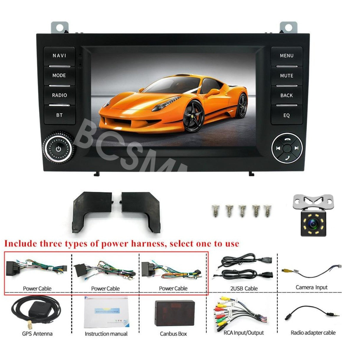 7in MP5 Player W/Cam Touch Screen Fit for Mercedes for Benz SLK-Class R171 2004-2010