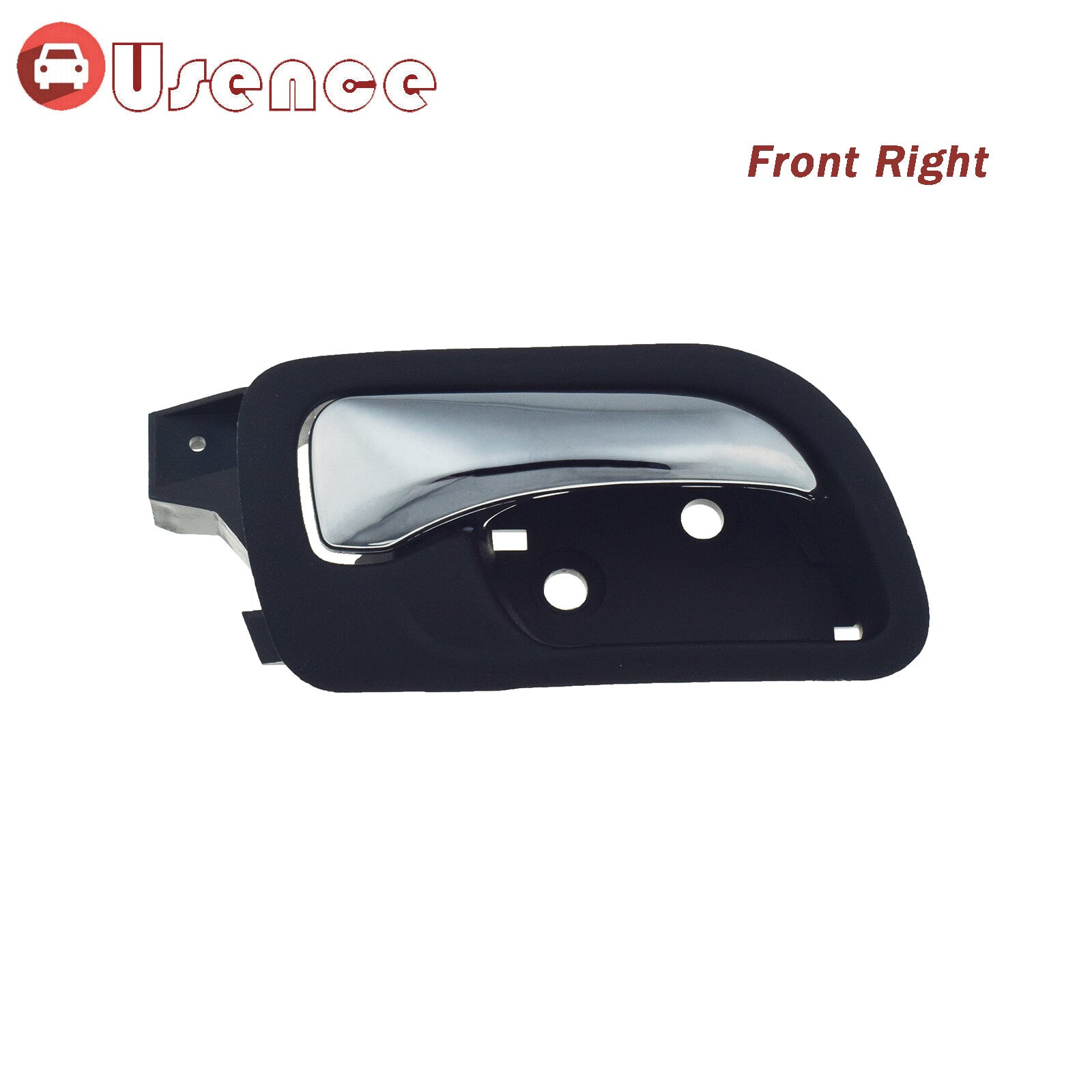 Front Right Black W/Chrome Interior Door Handle For 2003-2007 for Honda Accord