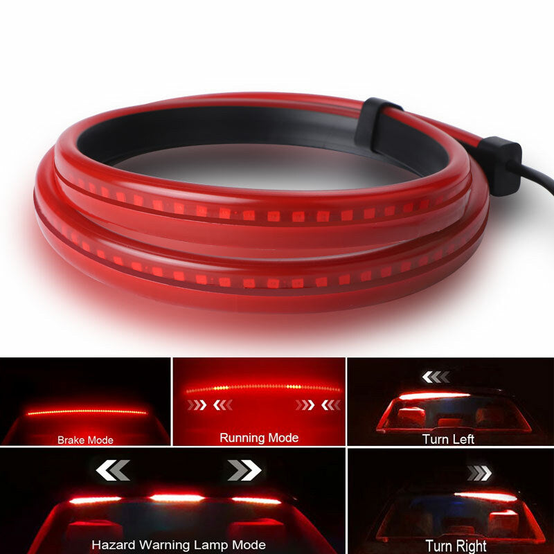 35 Car High Mount Third High Brake LED Light Strip Turn Signal Rear Tail Lamp