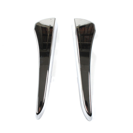 Fits for XF 2012-2015 2x Front Left Right Bumper Trim Molding Strip Chrome