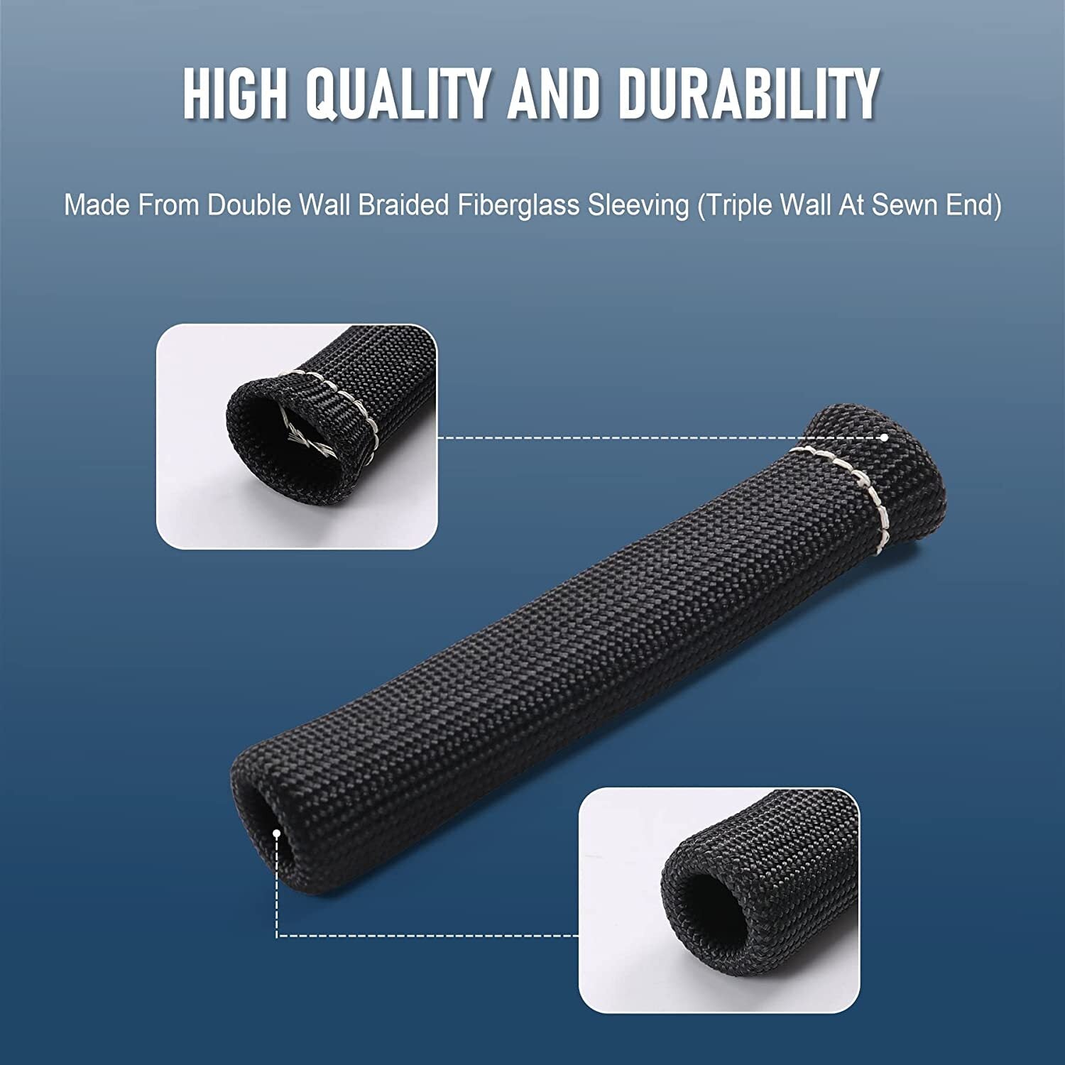 Spark plug thread shoe heat insulation protection sleeve 2500 degree heat shield packaging
