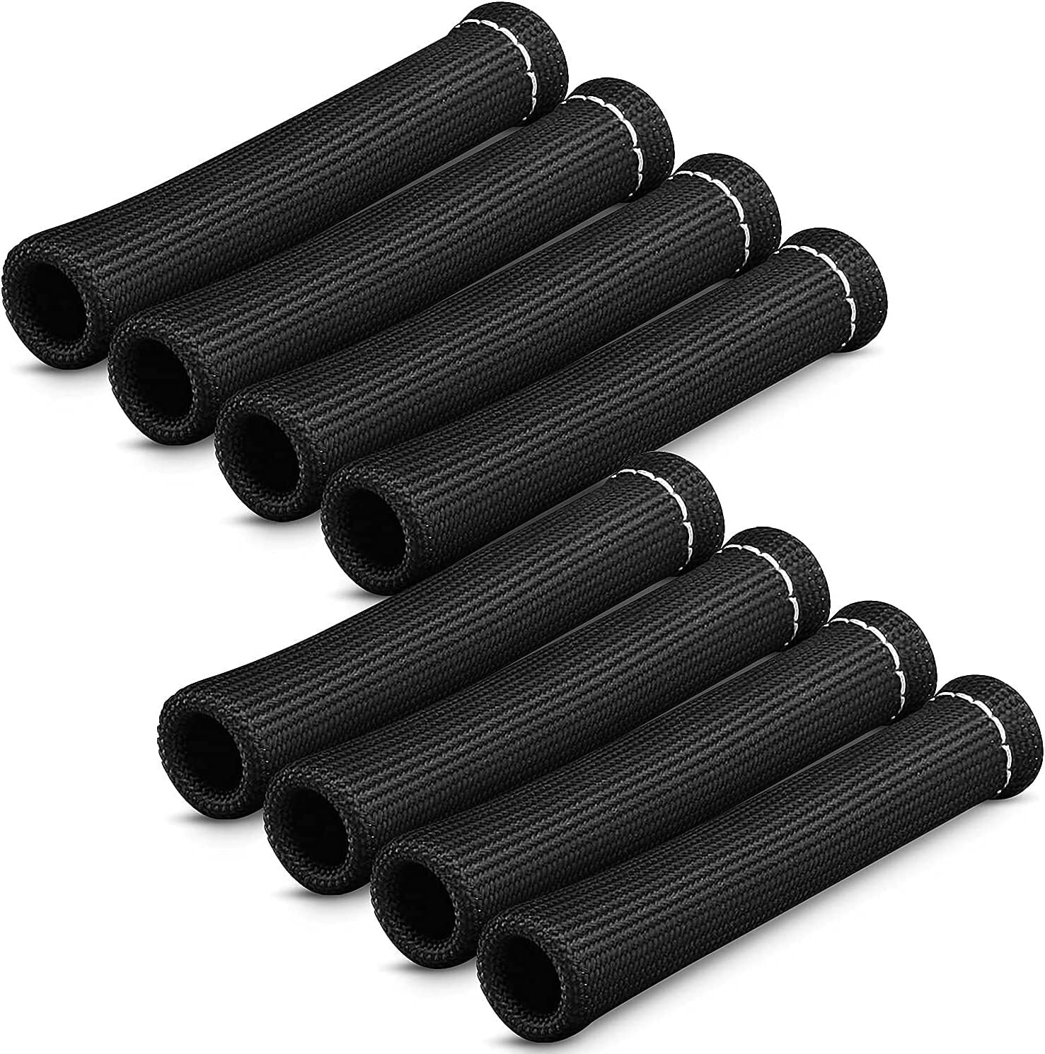 8Pcs Spark Plug Wire Heat Shield Boot Heat Shield Protector Sleeve Cover SBC BBC