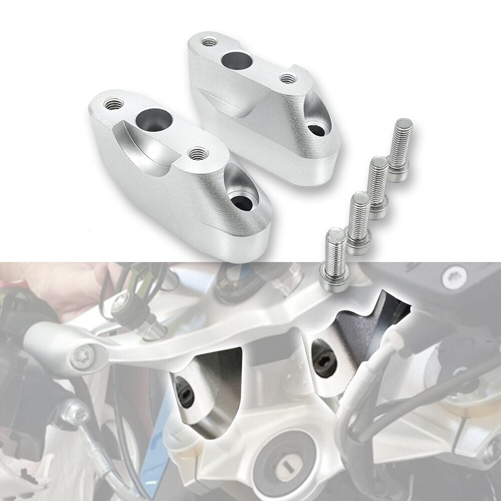 for BMW R1200RS 15-20 R1250RS 19-21 Motorcycle Handlebar Riser Kit Mount Clamp