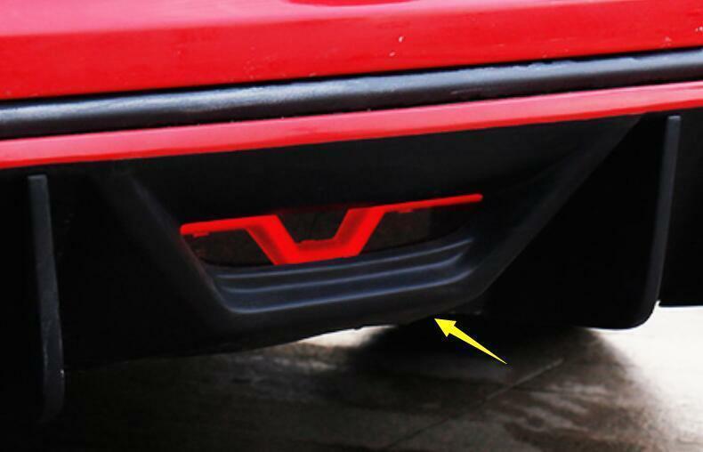 for Ford for Mustang 2015-2022 Paint Red Exterior Rear Brake Light Strip Trim 1PCS