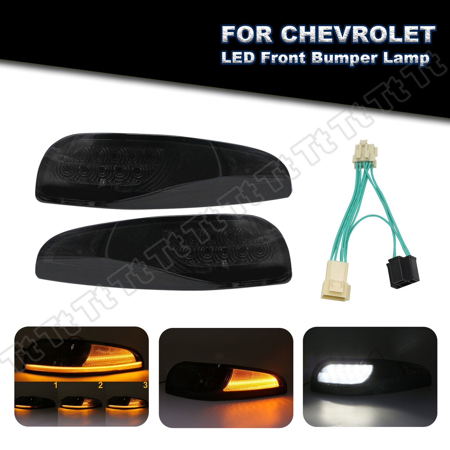 for Corvette C5, for Corvette C5, Small LED, Glossy Finish