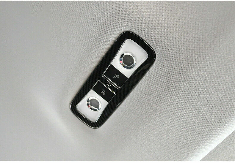 Rear Reading Lamp Frame Cover Trim 1 for Honda CRV CR-V 2017-2022 Carbon Fiber