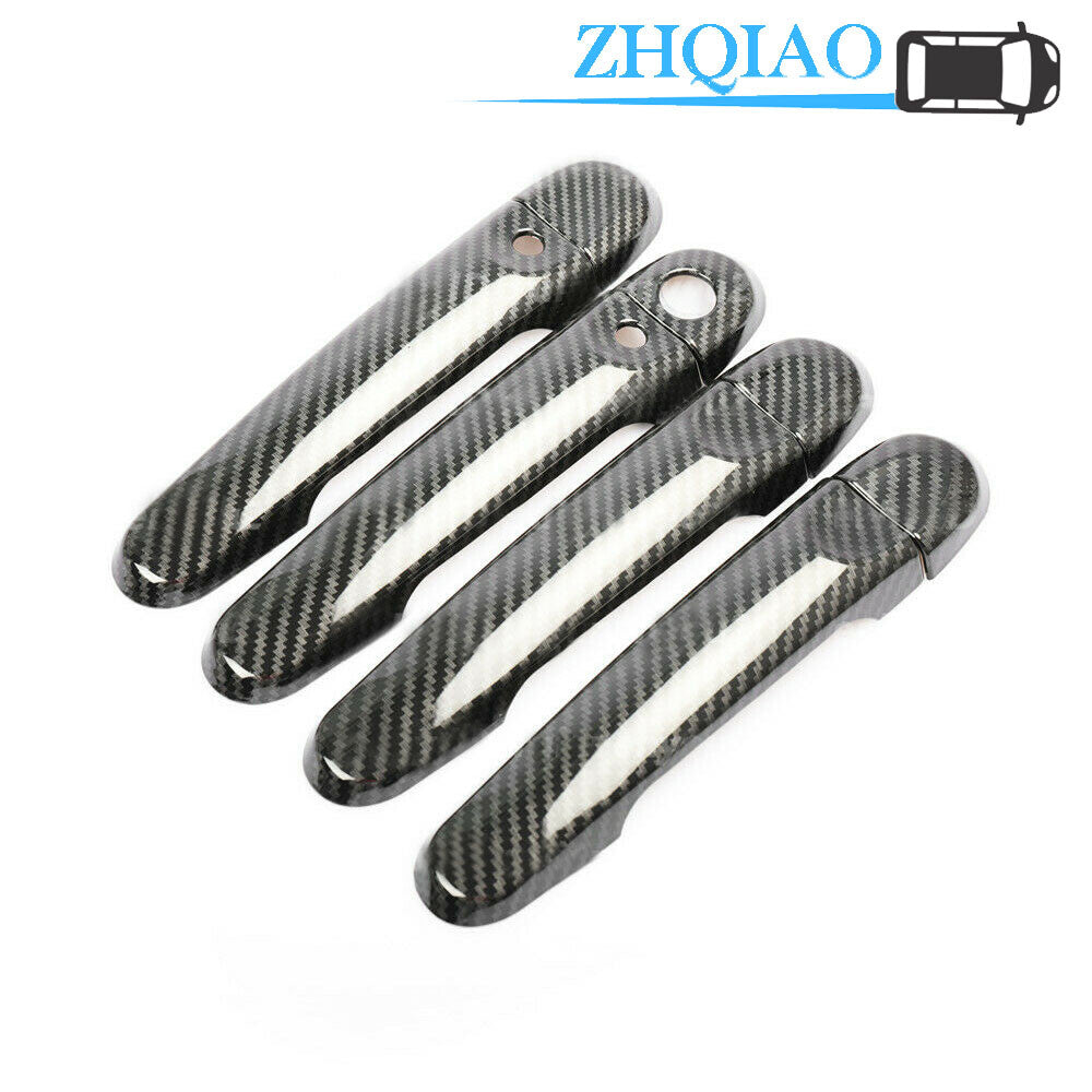 Carbon Fiber for Smart Door Handle Cover Trim Fits for Nissan Tiida Sunny March Versa