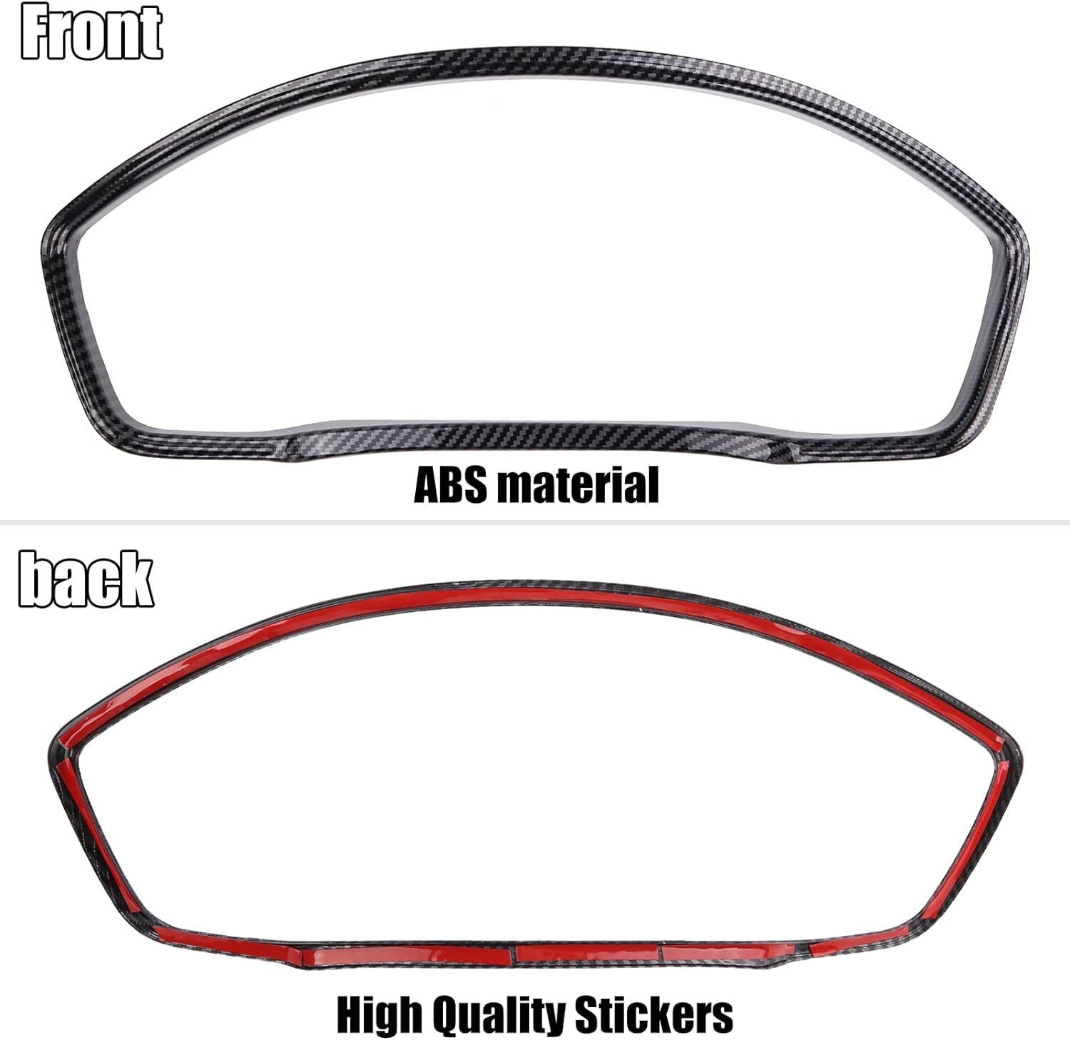 1-piece dashboard frame and instrument panel cover trim for Honda for Civic 2022-2024