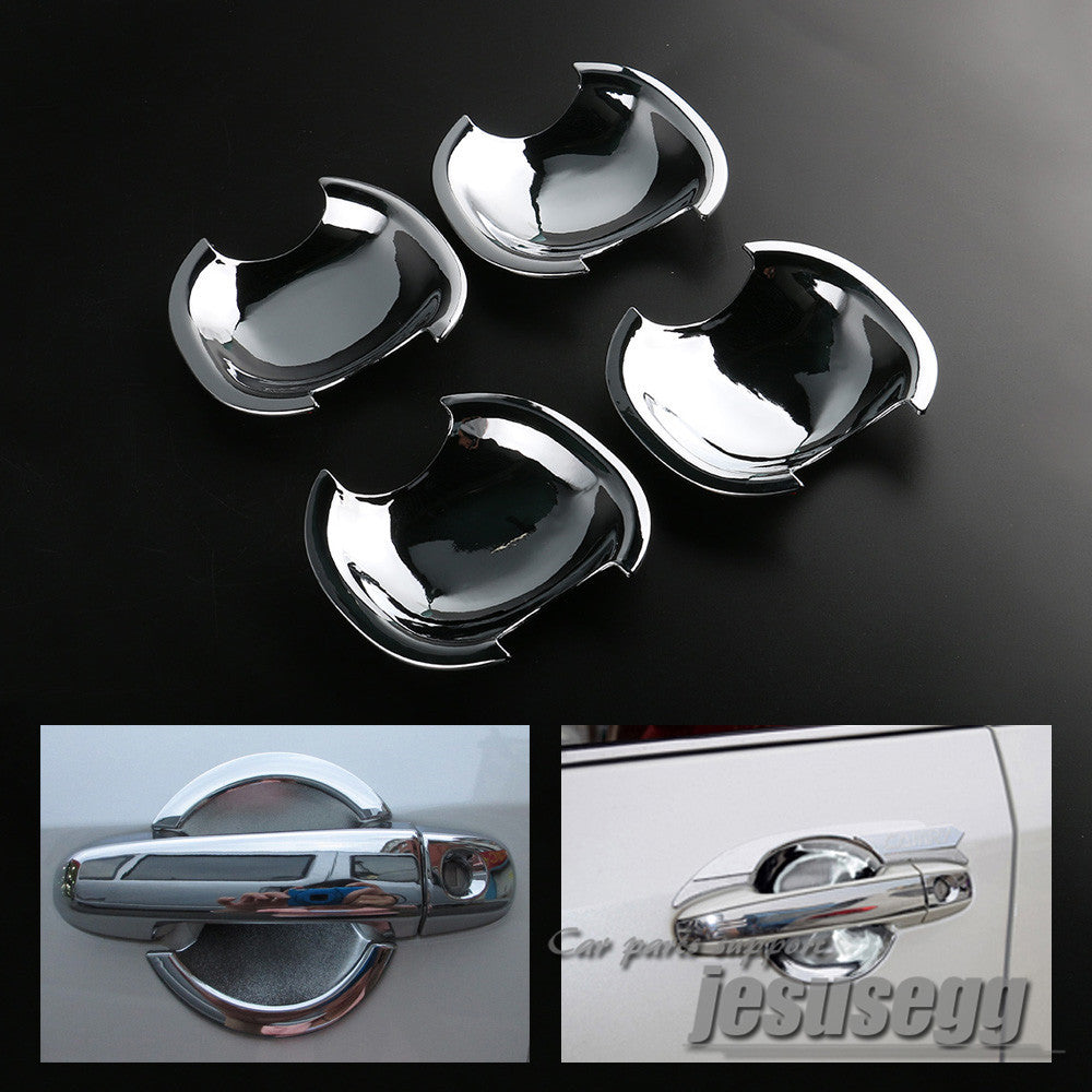 4X Chrome Door Handle Cup Bowl Bezel Trim For 2012 2013 2014 for TOYOTA for CAMRY