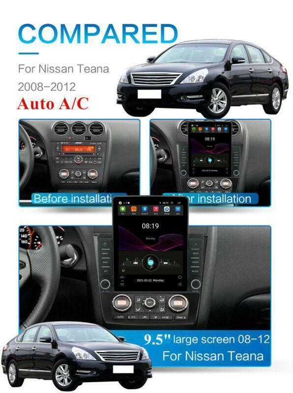 for Nissan Altima Teana Android 10.1 Radio Navi 9.5 Stereo Head Unit FM 2008-12