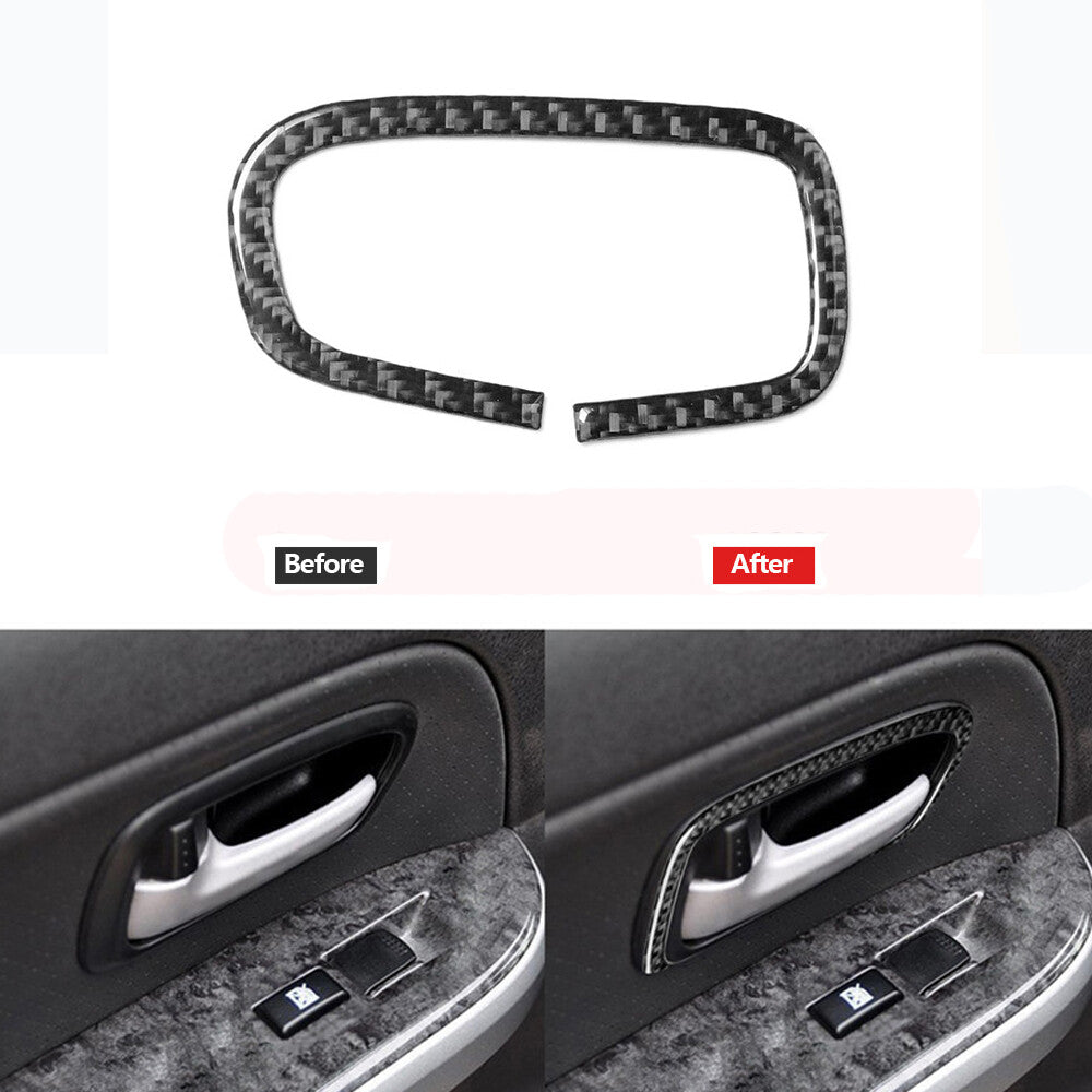 Carbon Fiber Passenger Door Handle Cover Trim for Suzuki Grand Vitara 2006-2013