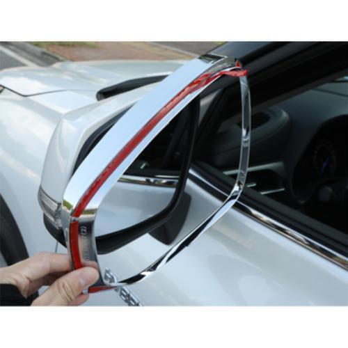 for Toyota RAV4 2019-23 Chrome Rearview Mirror Rain Guard Eyebrow cover Trim 2P