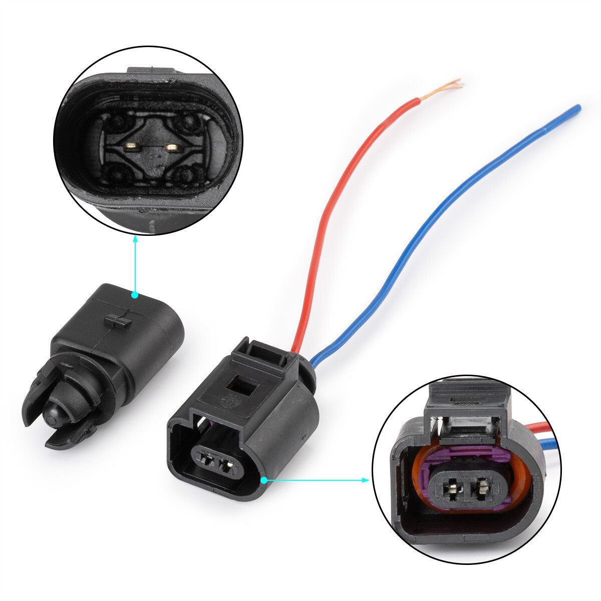 6RD820535 Outside Ambient Air Temperature 2-Pin Sensor Fit for Audi for Volkswagen