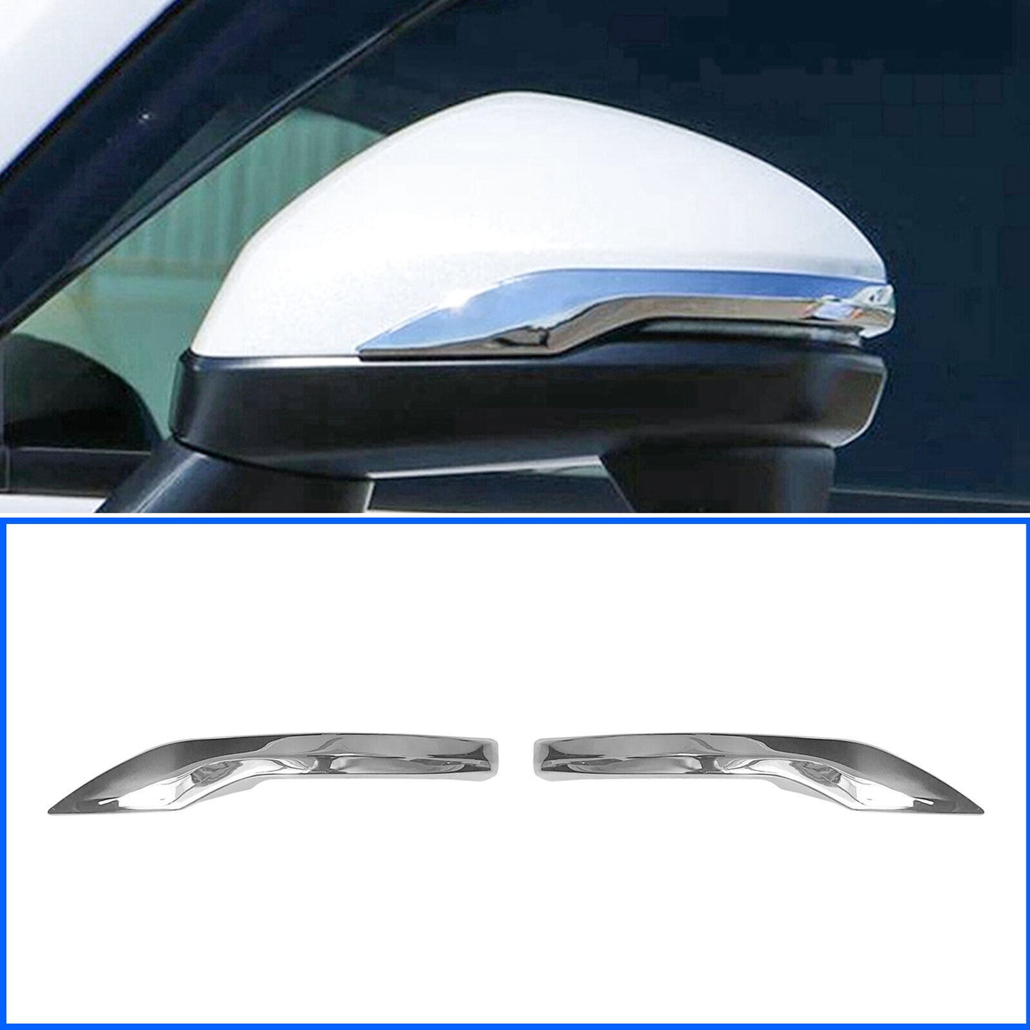Chrome Rearview Side Mirror Cover Trim Strips ABS for Honda HR-V HRV 2022-2023