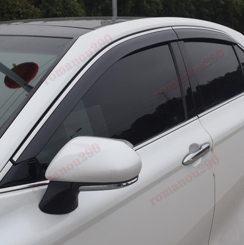 for Toyota for Camry 2018-2023 Smoky Black Window Visor Sun Rain Guard Vent Shade 4x