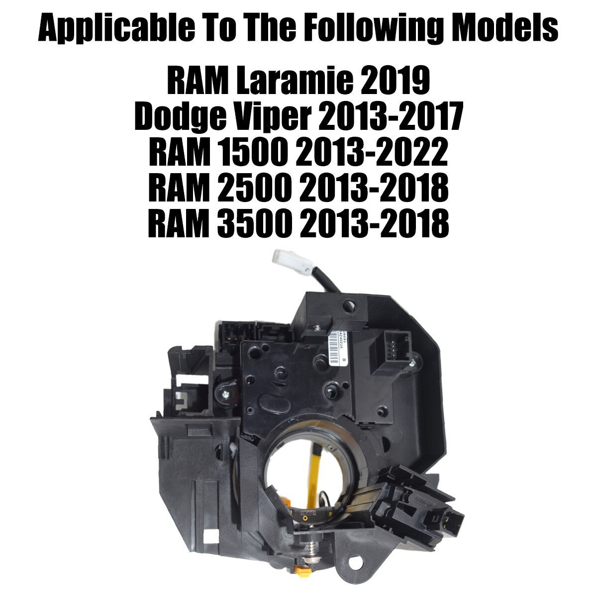 Clock spring assembly 68528300AA compatible with Viper Laramie for Ram 1500 2500