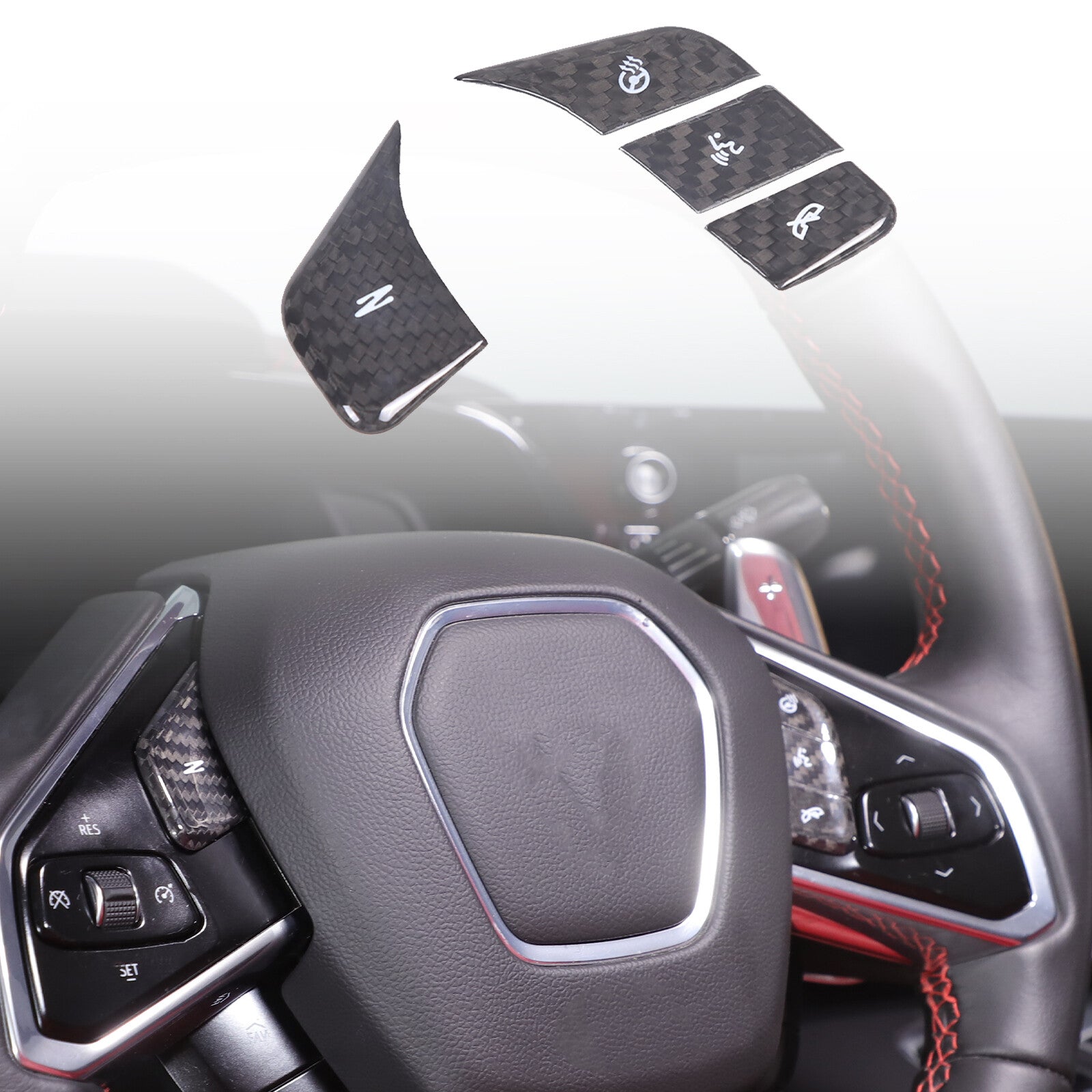 ABS smoked black taillight cover trim for Tesla Model 3/Y 2016-2022