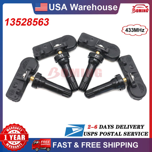 4x New TIRE PRESSURE SENSOR TPMS 13528563 for GM for Chevy Silverado for Sierra 19-23