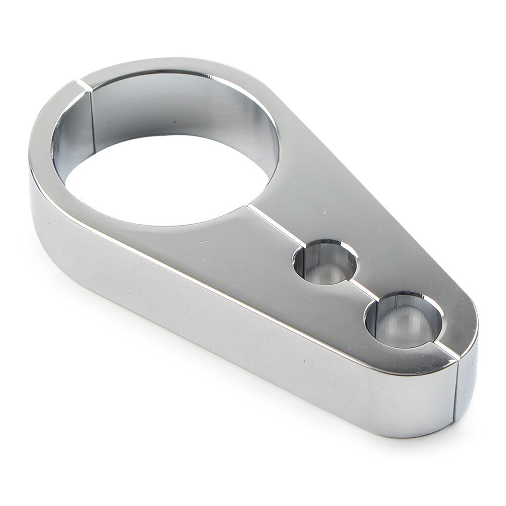 Brake Clutch Cable Wire Clamp Clip Fit for Harley 1-1/4 Handlebar 2-Holes Chrome