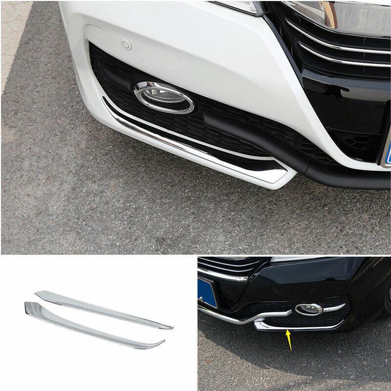 ABS Chrome Front Fog Lamp Light Strip Trim 2PCS for Honda Accord 9th 2016-2017