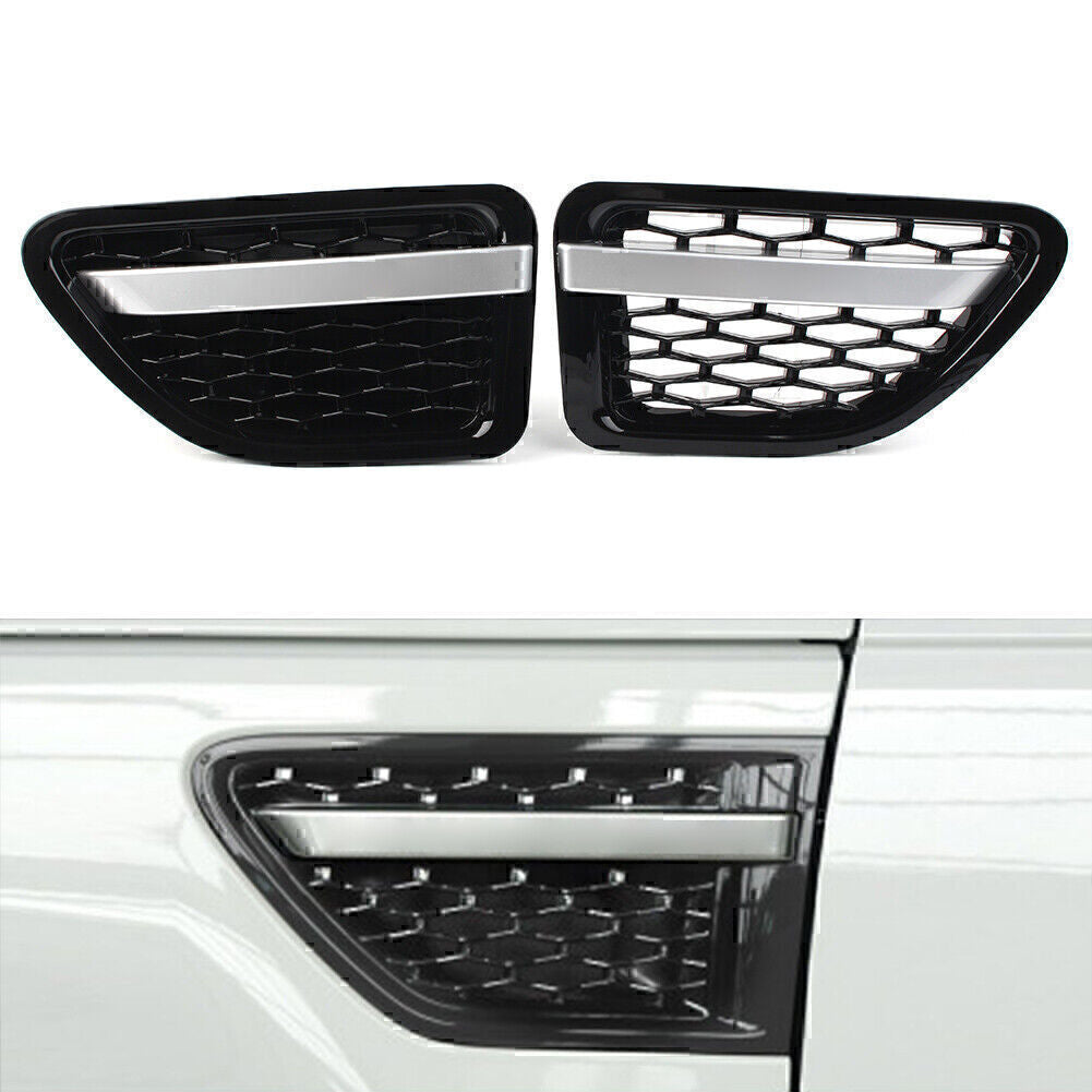 Black Silver Front Fender Air Vent Grille Grill Fit for Land Rover for Range Rover Sport