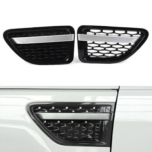 Black Silver Front Fender Air Vent Grille Grill Fit for Land Rover for Range Rover Sport